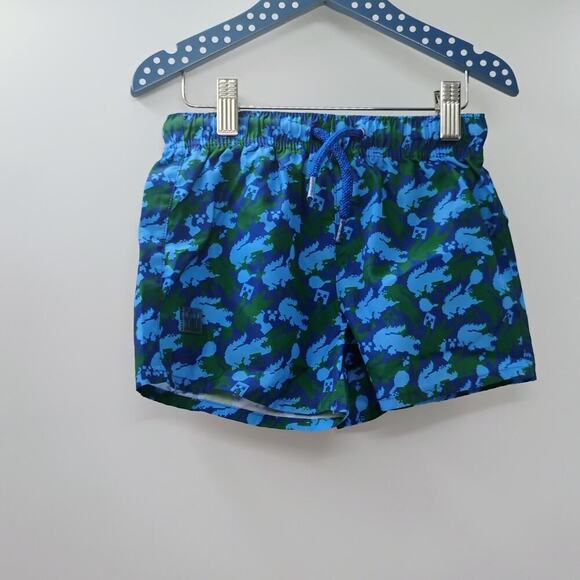 Lacoste Minecraft Creeper Swim Suit Boys Board Shorts Blue Green Pixel Art - Picture 2 of 11